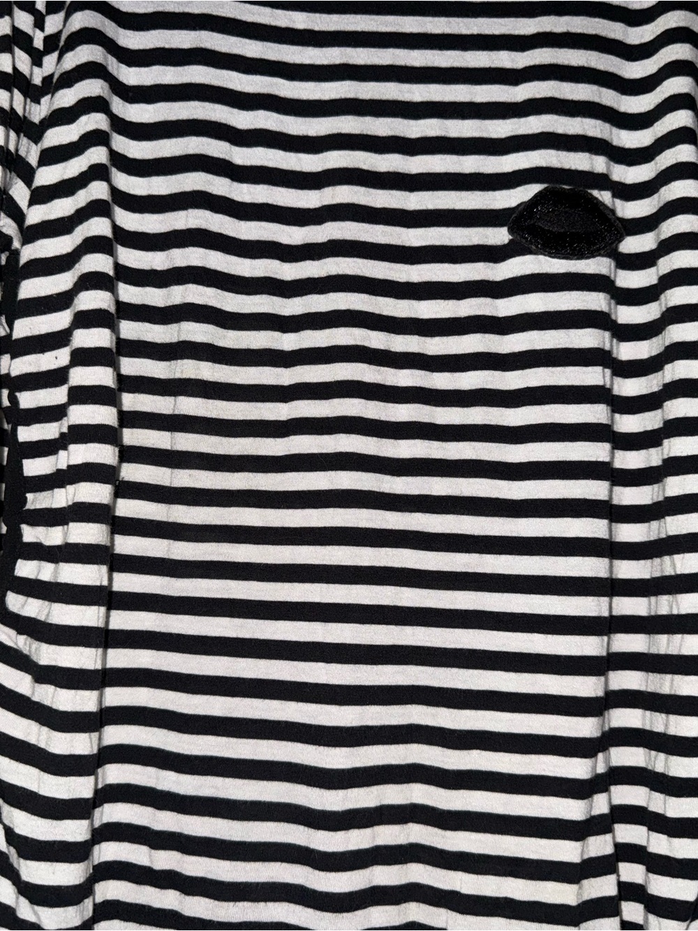 Striped Black and White Long Sleeve Tee Luisa cerano